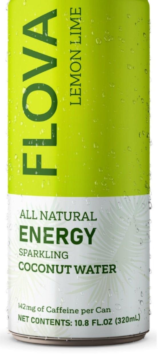 Flova Energy Lemon Lime can, front