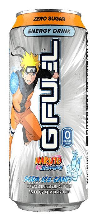 G Fuel Rasengan Soda Ice Candy 16 fl oz can, front