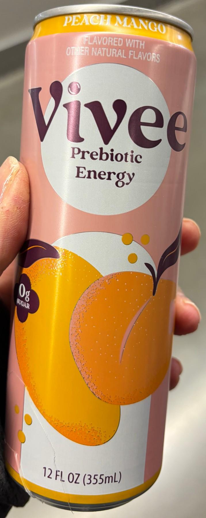 Vivee Peach Mango can, front