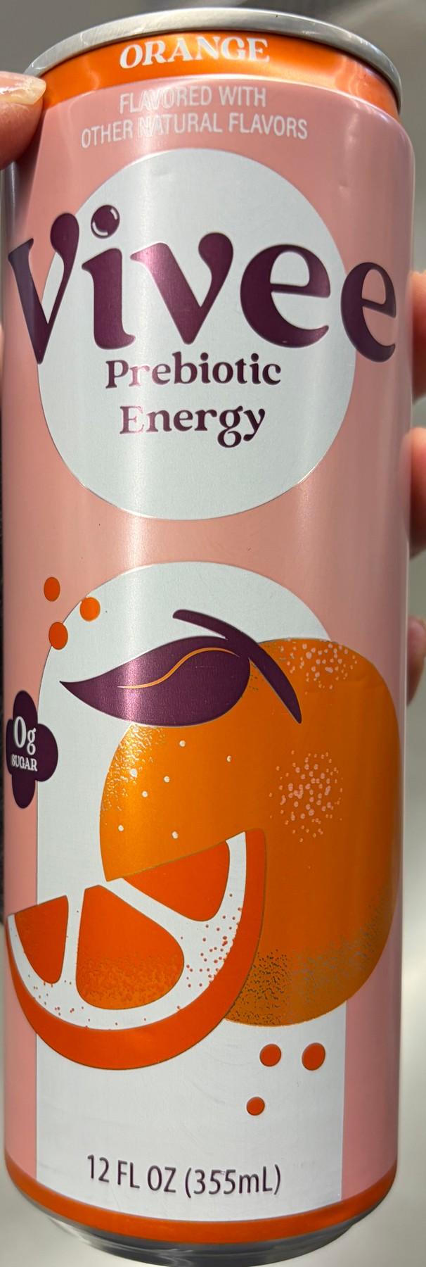 Vivee Orange can, front