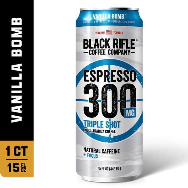 Black Rifle Coffee Vanilla Bomb, Espresso 300 Triple Shot