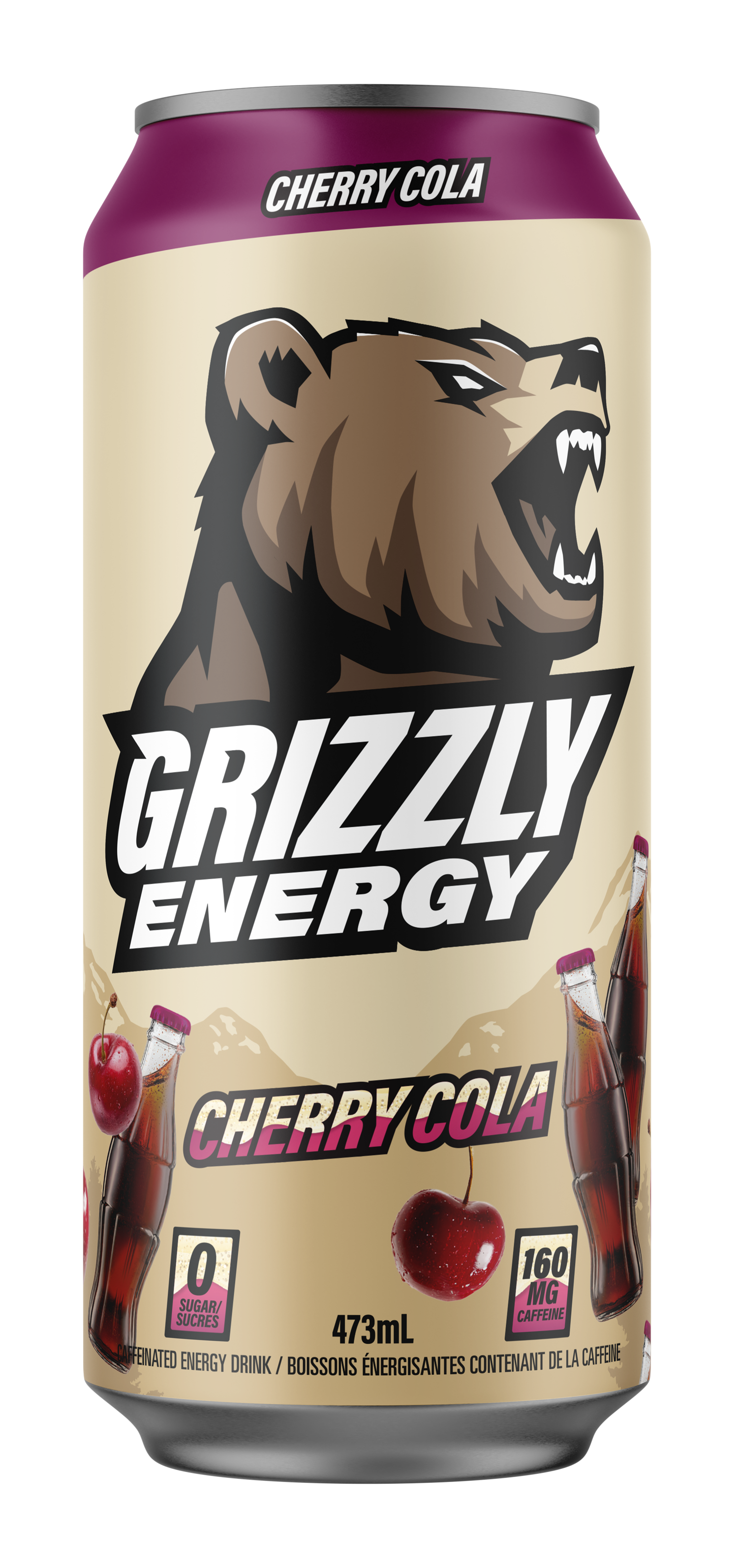 Grizzly Cherry Cola can