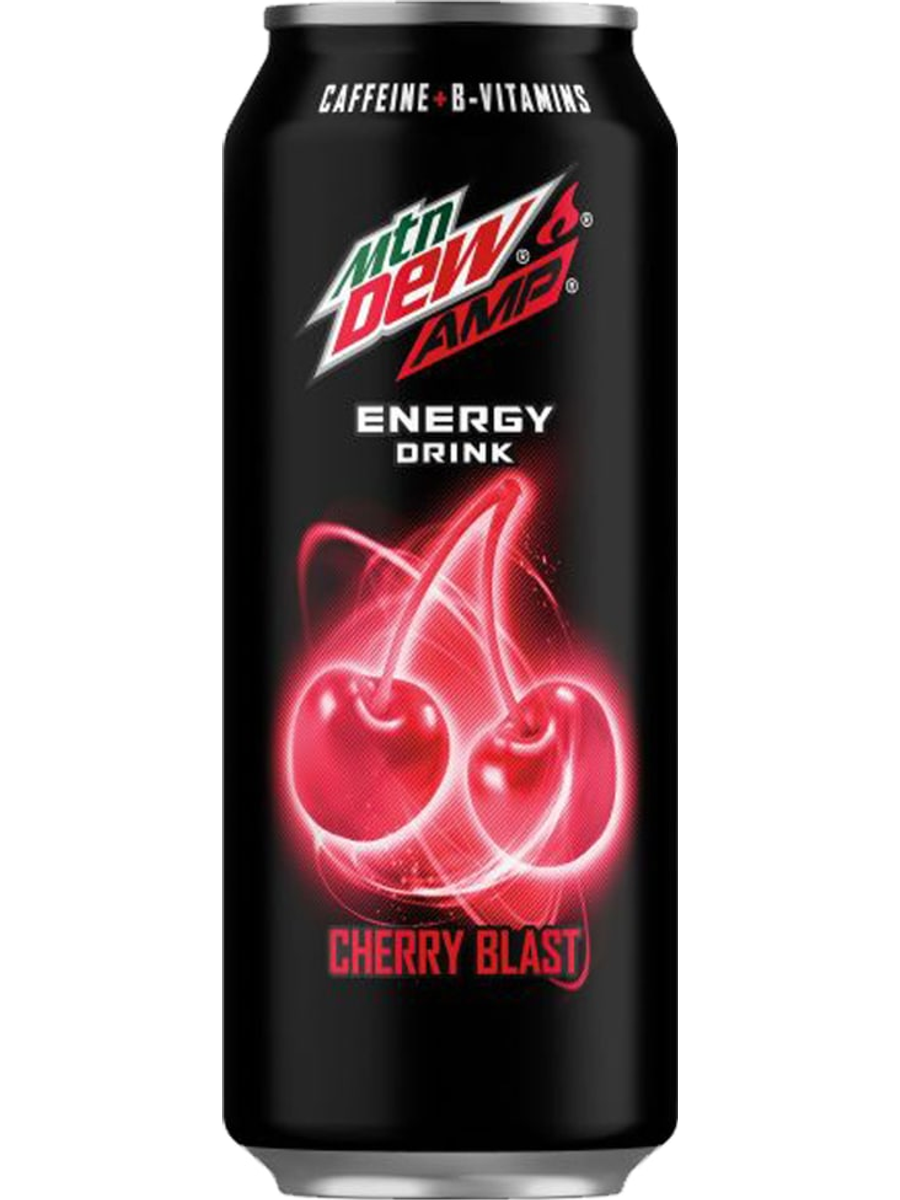 Mountain Dew AMP Energy Cherry Blast can