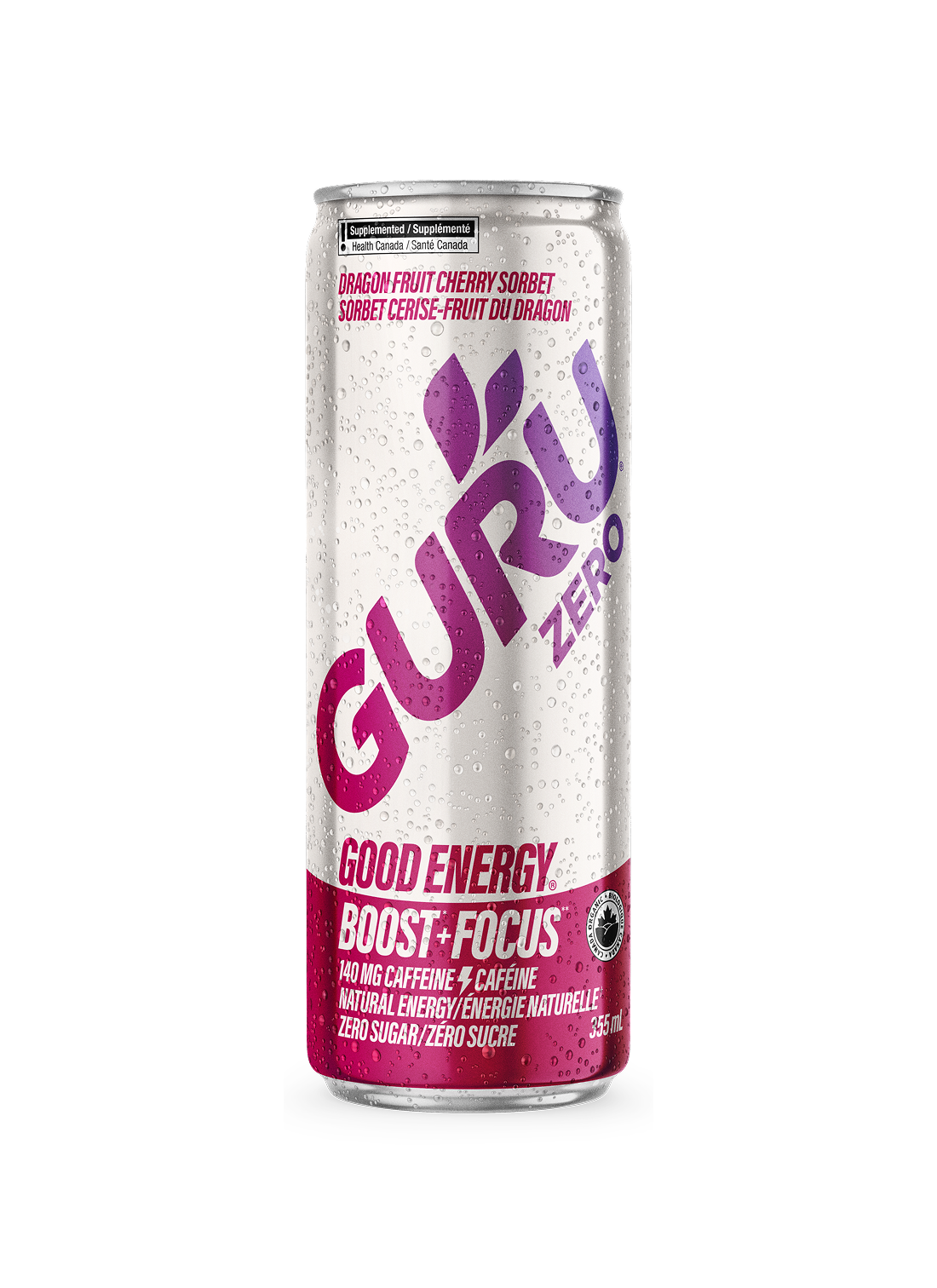 Guru Energy Dragon Fruit Cherry Sorbet