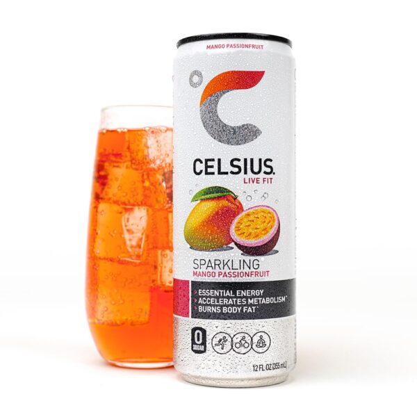 Celsius Functional Sparkling Mango Passionfruit - Image 3