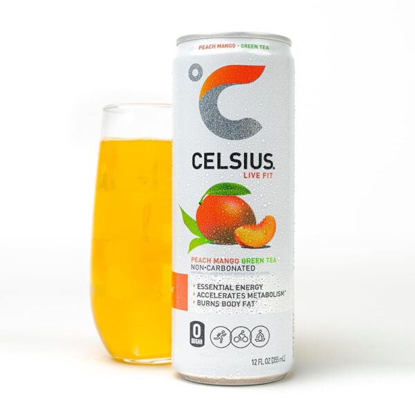 Celsius Fizz Free Peach Mango - Image 2