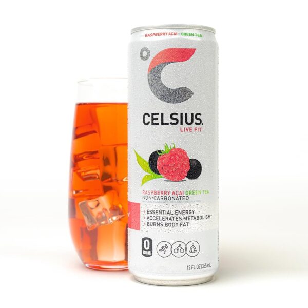 Celsius Fizz Free Raspberry Acai - Image 2