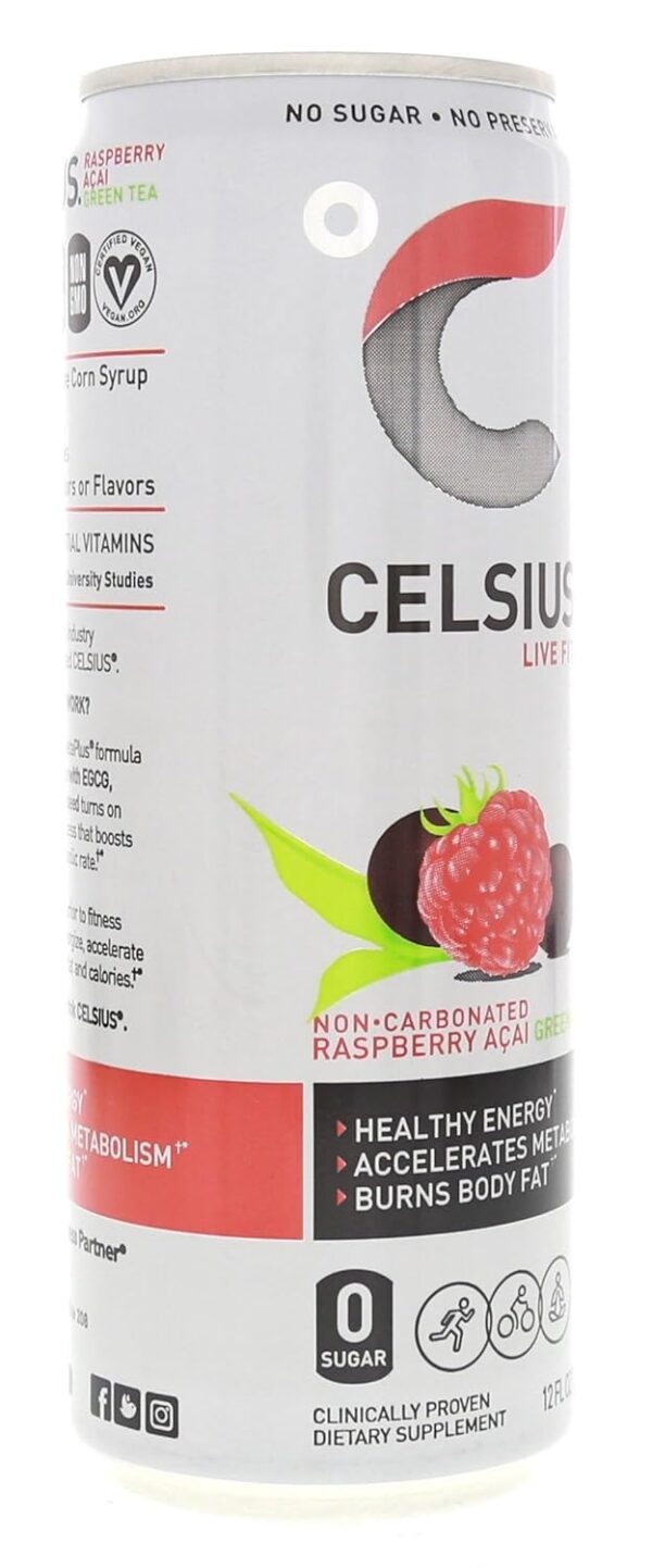 Celsius Fizz Free Raspberry Acai - Image 3