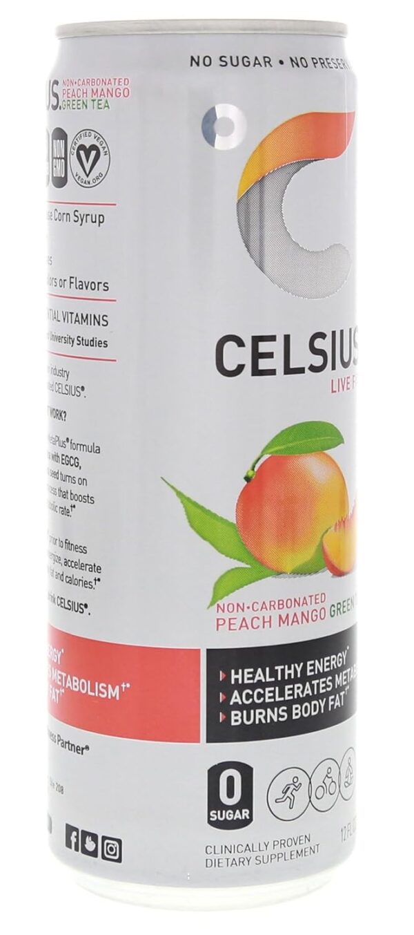 Celsius Fizz Free Peach Mango - Image 7