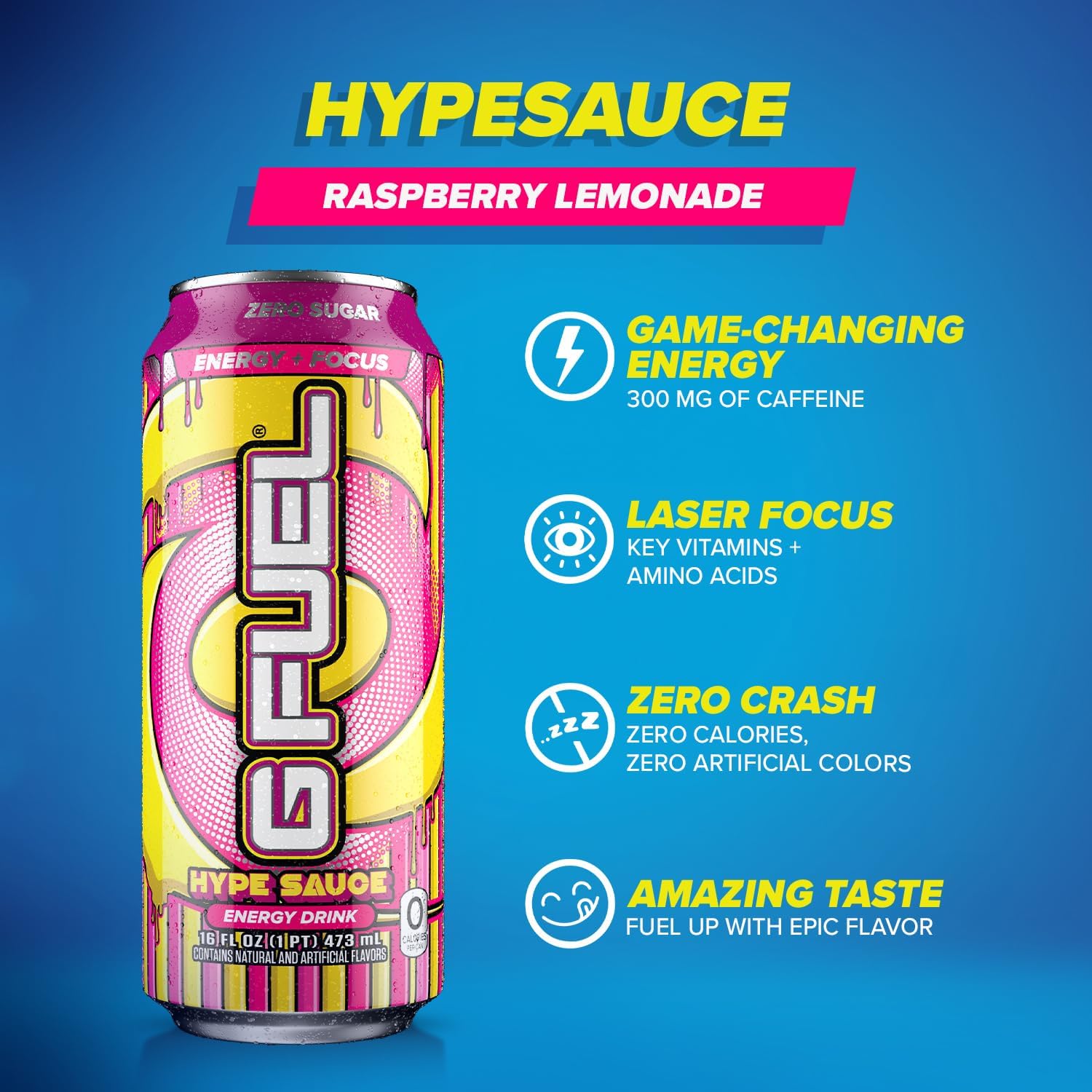 G Fuel Hype Sauce - Raspberry Lemonade - Image 4