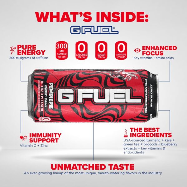 G Fuel Pewdiepie - Lingonberry - Image 4