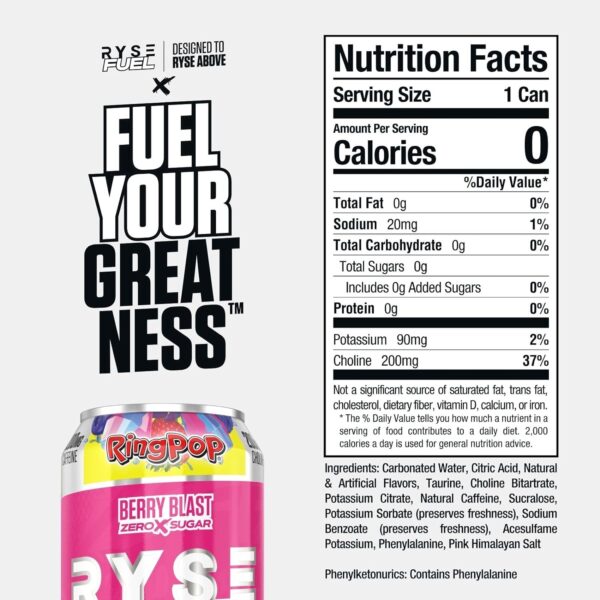 Ryse Fuel Ring Pop Berry Blast - Image 3