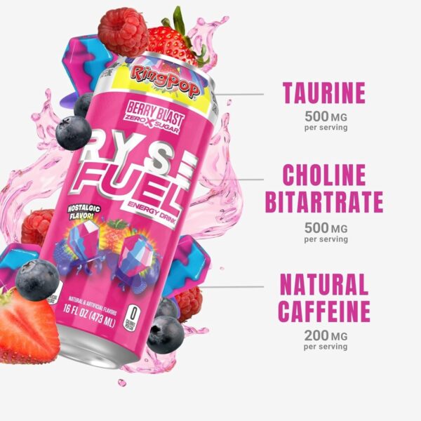 Ryse Fuel Ring Pop Berry Blast - Image 4