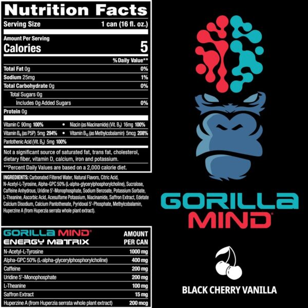 Gorilla Mind Black Cherry Vanilla - Image 2