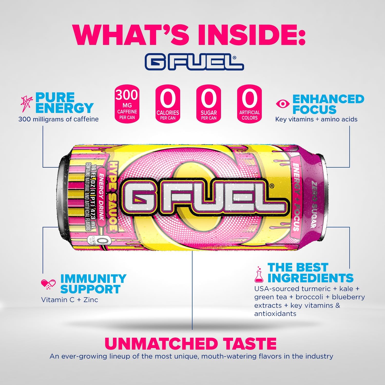 G Fuel Hype Sauce - Raspberry Lemonade - Image 5