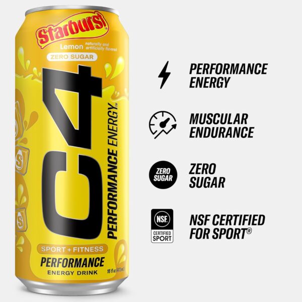 C4 Sport and Fitness Starburst Lemon - Image 2