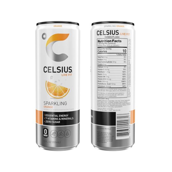 Celsius Functional Sparkling Orange - Image 5