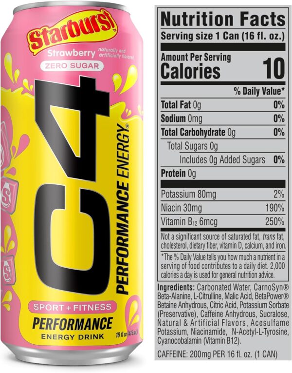 C4 Sport and Fitness Starburst Strawberry - Image 4