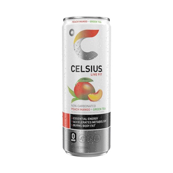 Celsius Fizz Free Peach Mango - Image 9