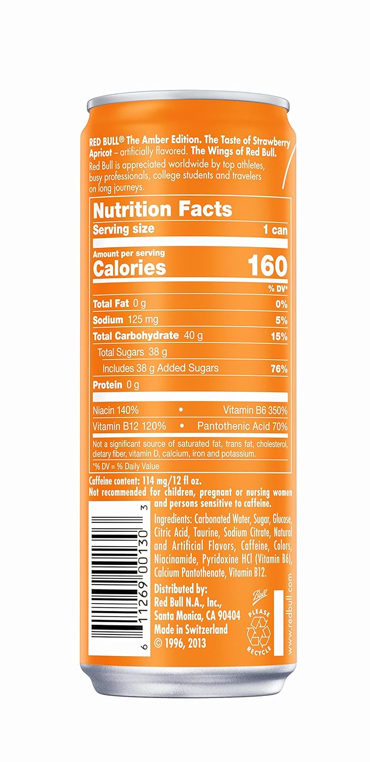 Red Bull The Amber Edition, Strawberry Apricot - Image 4