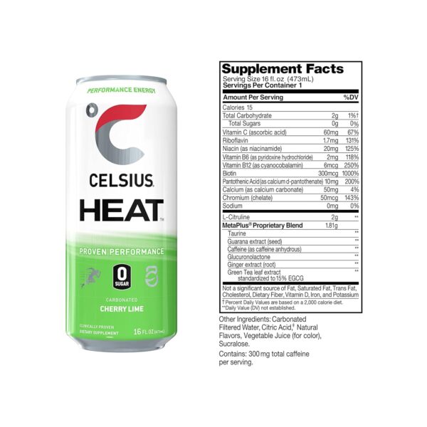 Celsius Essentials Sparkling Cherry Limeaid - Image 3