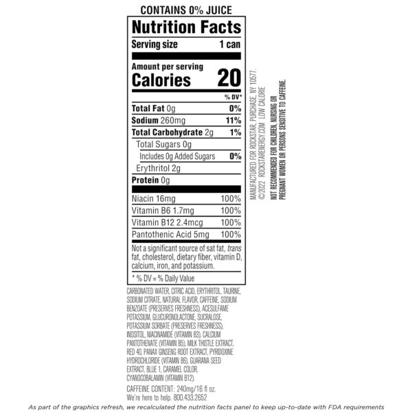 Rockstar Pure Zero: Watermelon Kiwi - Image 4