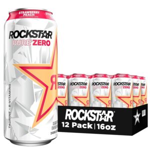 Rockstar Pure Zero: Strawberry Peach
