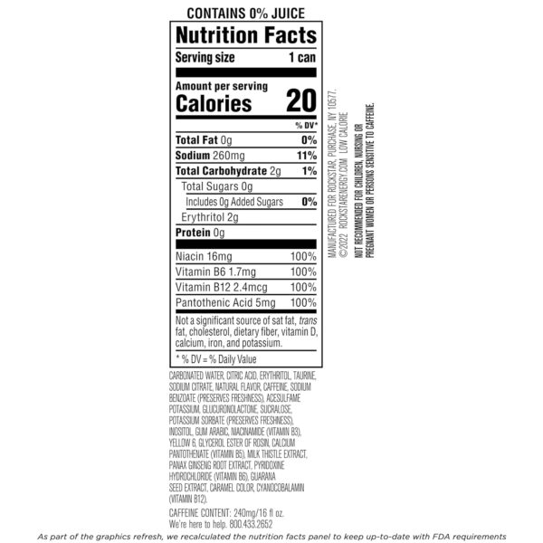 Rockstar Energy Pure Zero Mandarin Orange - Image 3