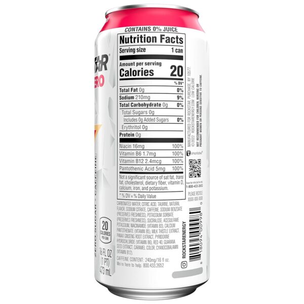 Rockstar Pure Zero: Strawberry Peach - Image 2