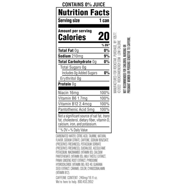 Rockstar Pure Zero: Strawberry Peach - Image 3