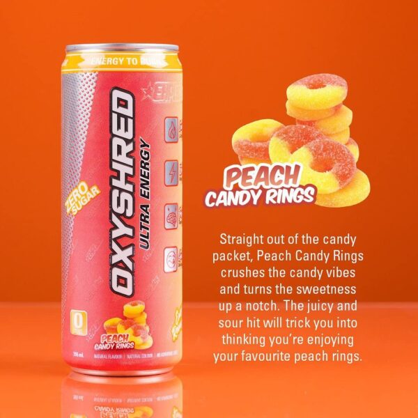 EHP Labs Oxyshred Peach Candy Rings - Image 6