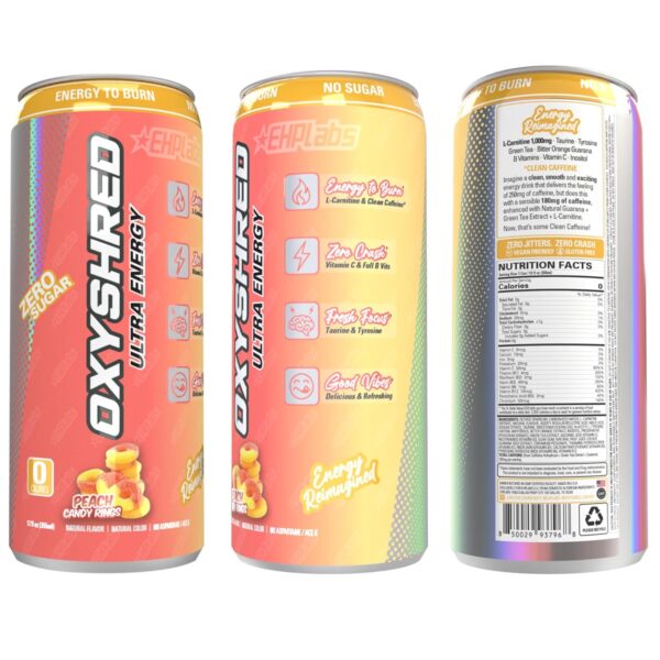 EHP Labs Oxyshred Peach Candy Rings - Image 5